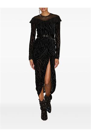 Abito asimmetrico nero ISABEL MARANT | RO0897FBC4J24I01BK